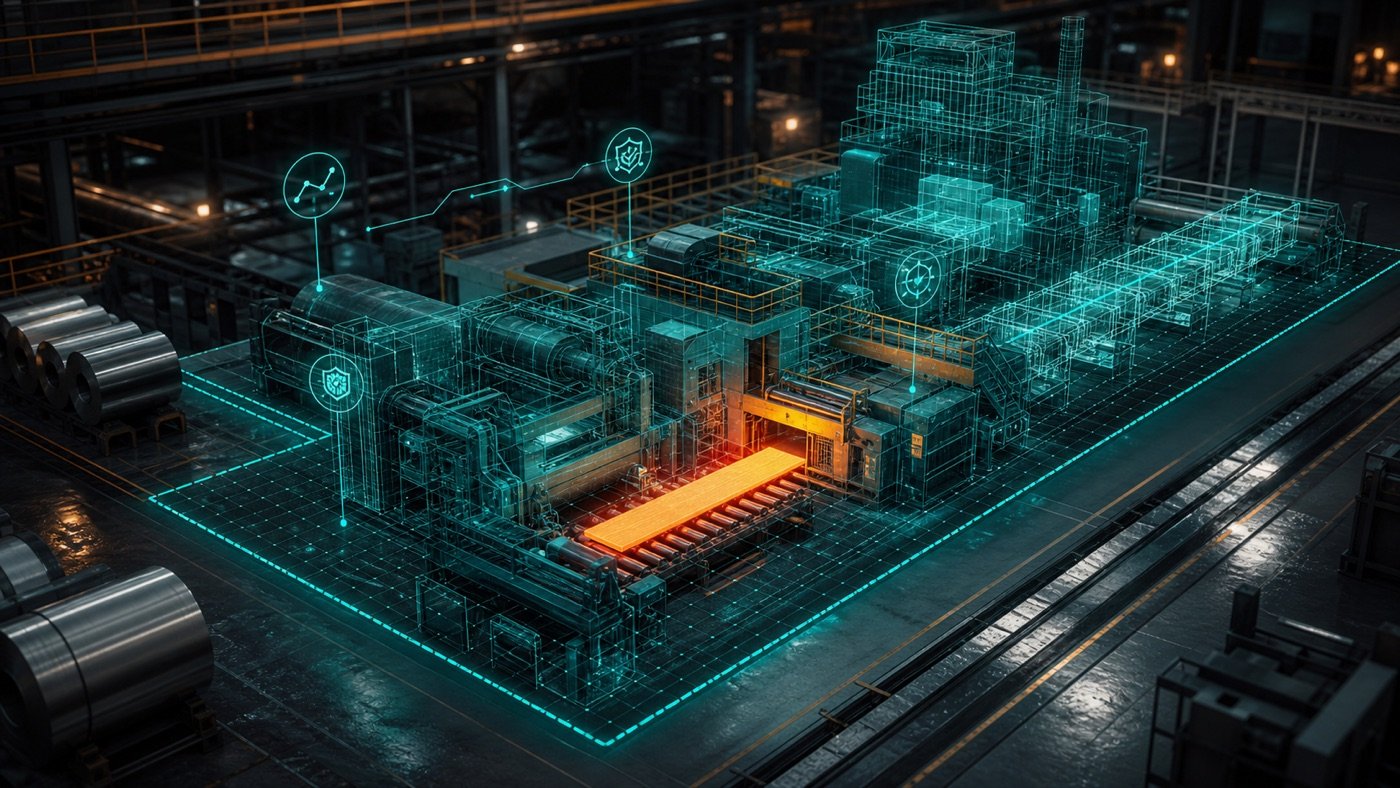 Generic visual of an industrial digital twin proof of concept