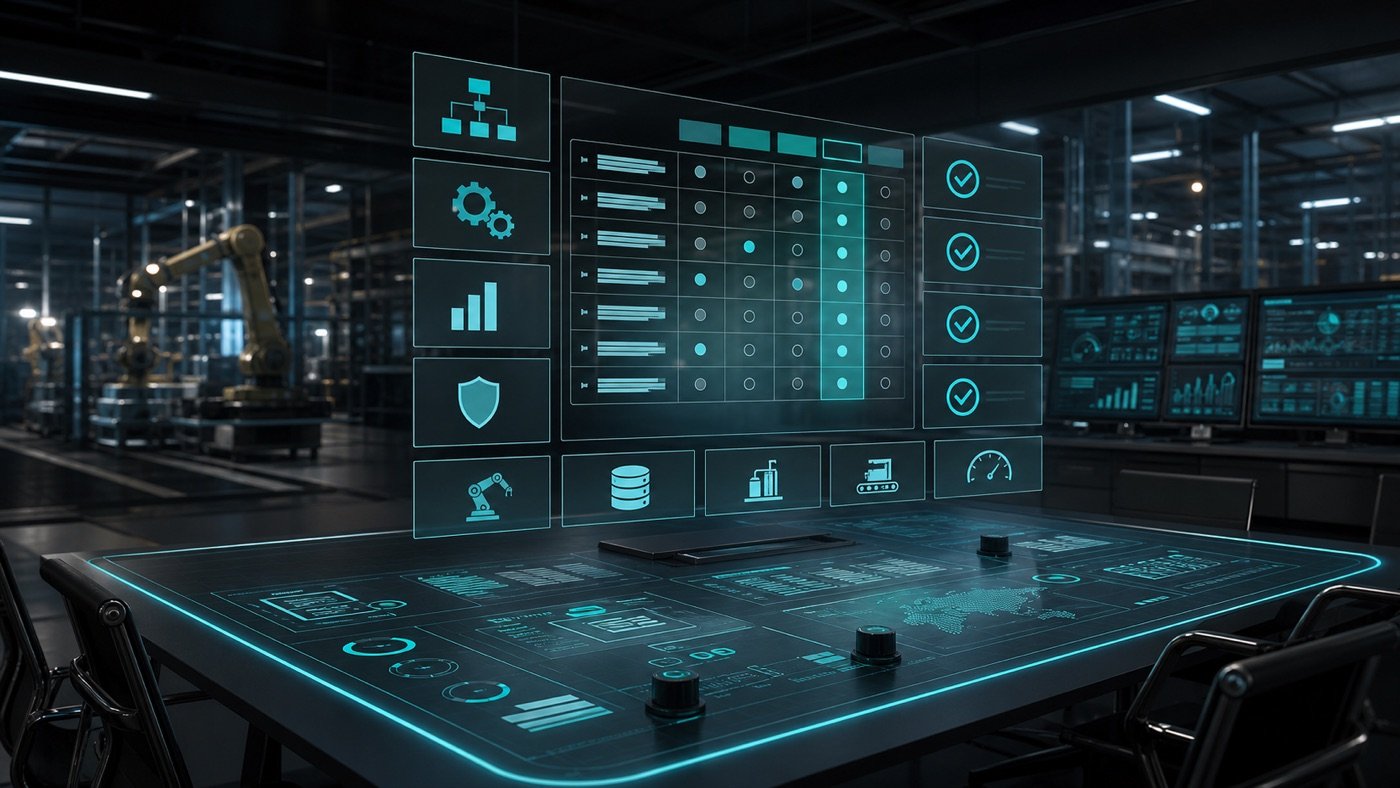 Generic visual for evaluating a custom industrial software vendor